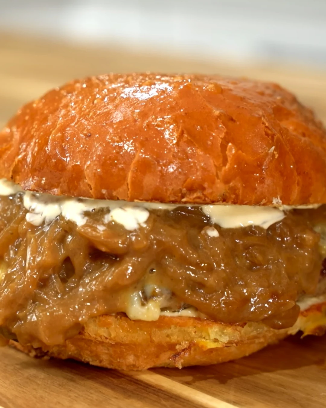 Savory French Onion Soup Burgers: A Flavorful Twist finished dish