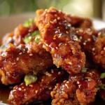 Savory Honey Sriracha Fried Chicken Recipe finished dish