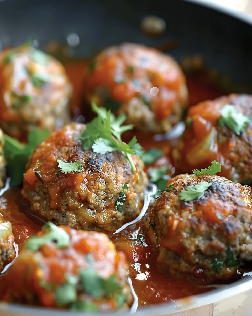 Meatballs in Tomato Cardamom and Lime Sauce