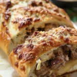 Savory Sausage Bread Recipe for Easy Entertaining finished dish