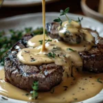 Savory Steak Diane with Creamy Sauce Recipe finished dish