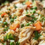 Simple and Delicious Crockpot Chicken and Rice Recipe finished dish