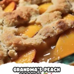 Simple and Delicious Grandmas Peach Cobbler Recipe finished dish