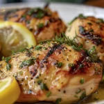 Simple Lemon Herb Chicken - A Flavorful Grilled Delight finished dish