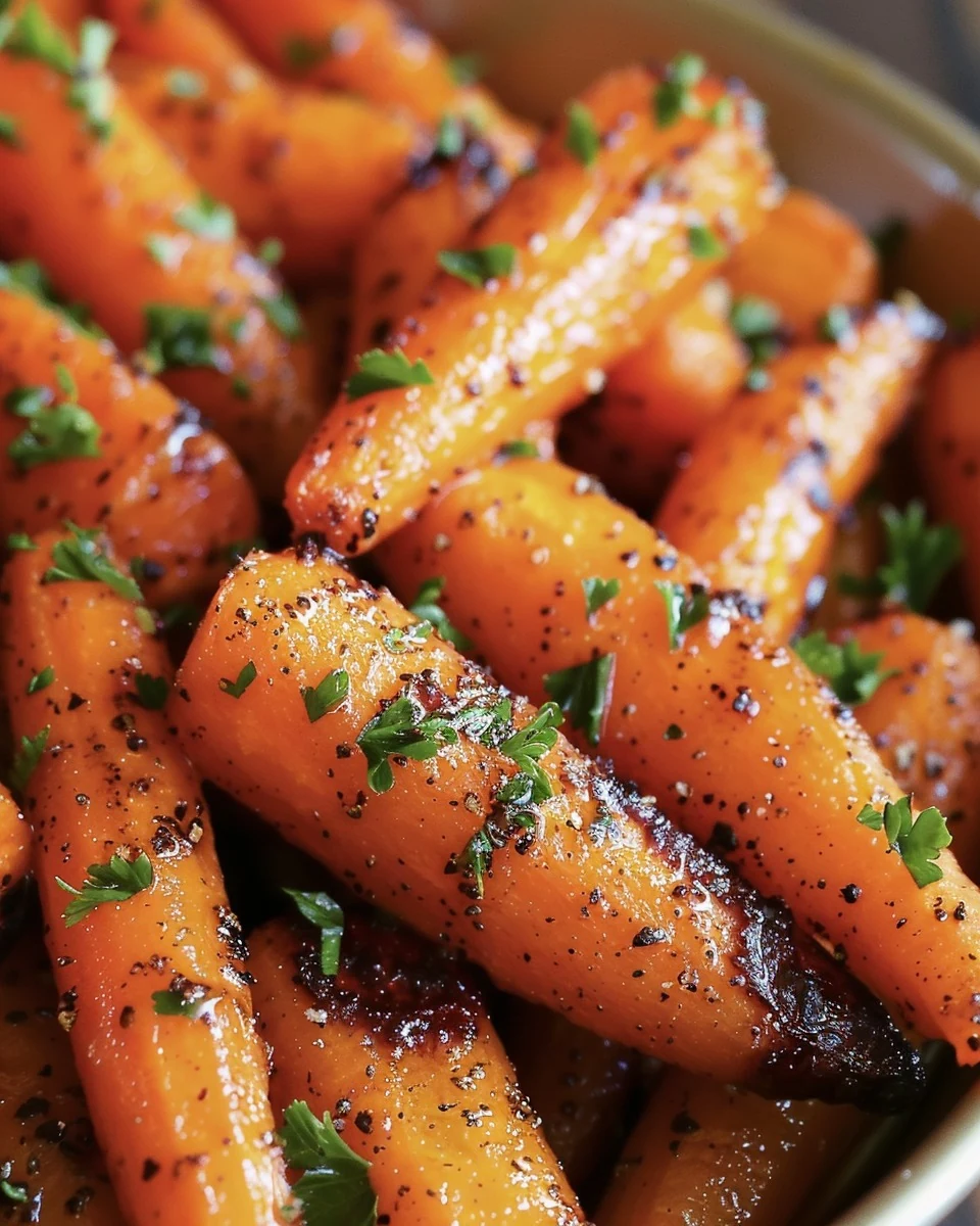 Spicy and Sweet Hot Honey Carrots Recipe finished dish