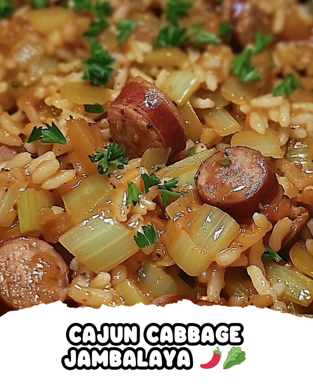 Spicy Cajun Cabbage Jambalaya Recipe for Comfort finished dish