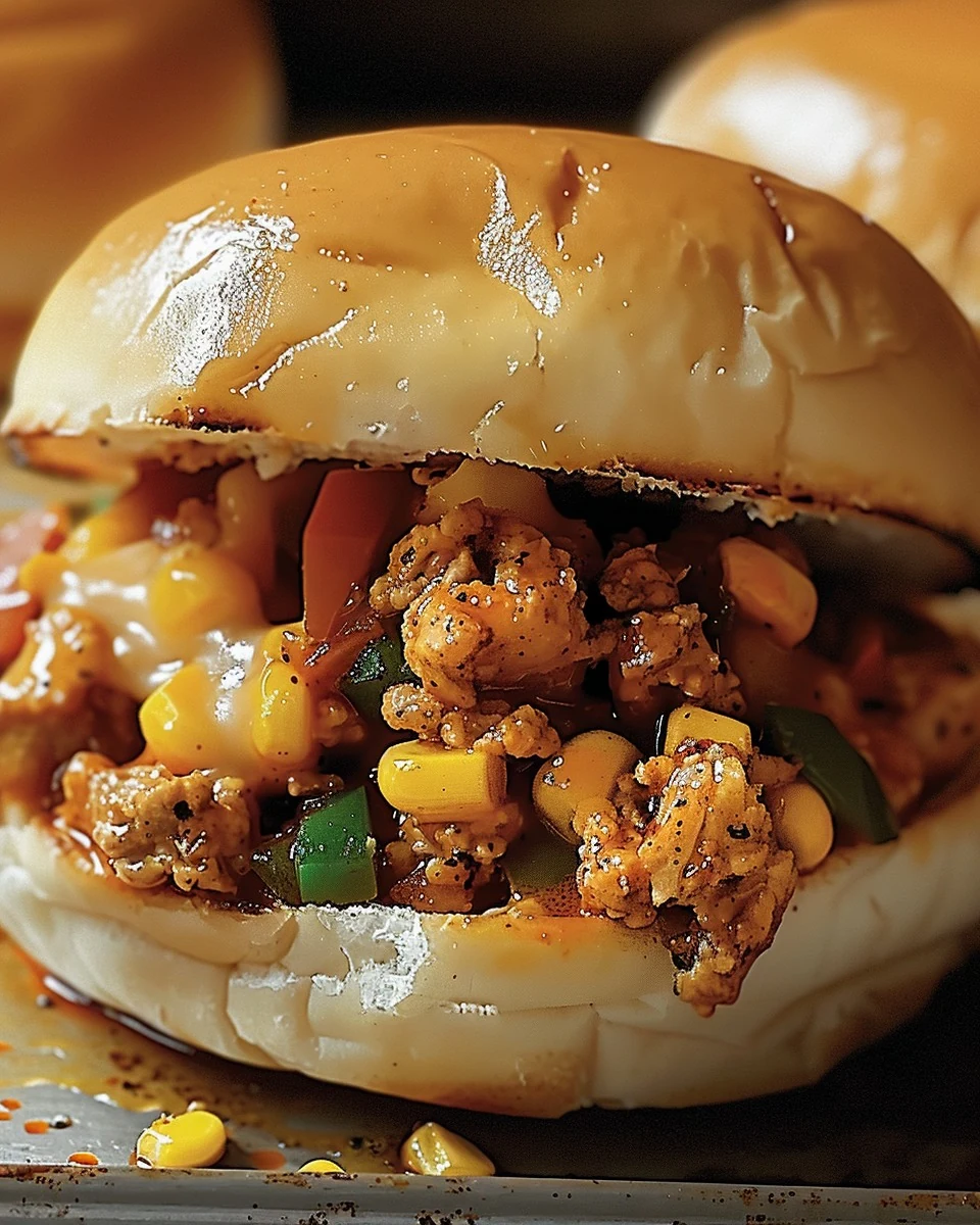 Spicy Cajun Chicken Sloppy Joe Sandwiches Recipe
