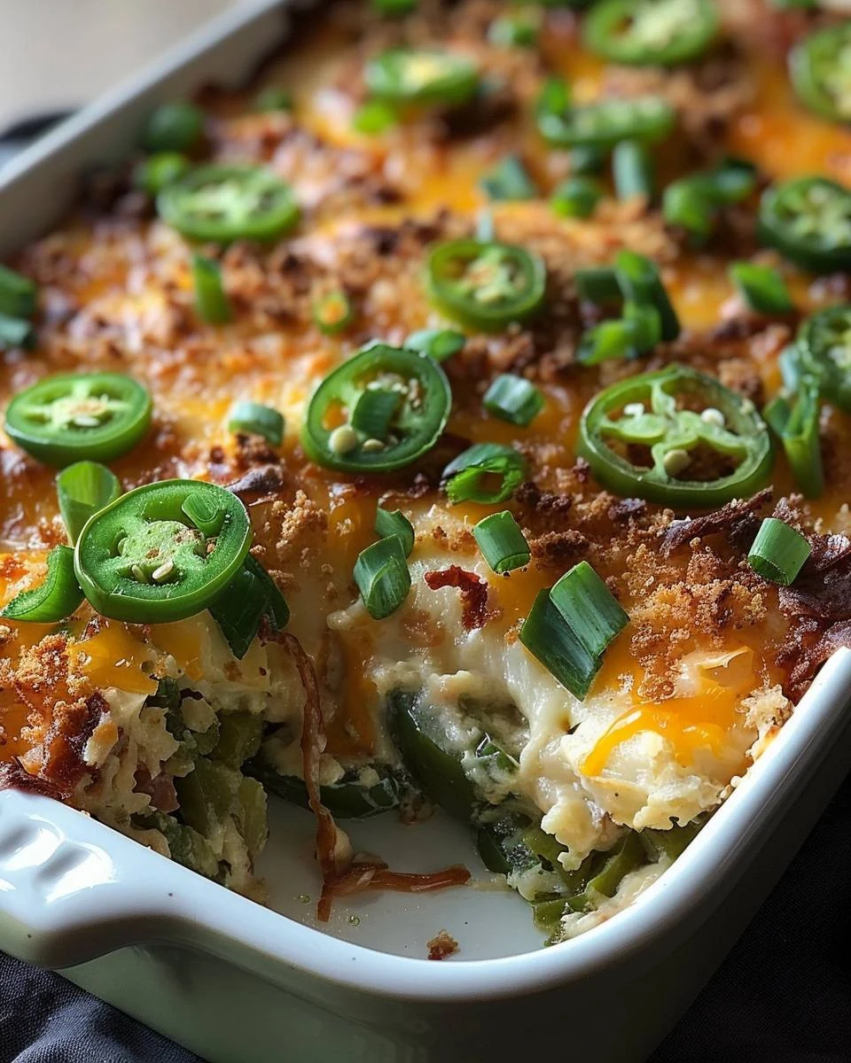 Spicy Jalapeño Popper Casserole Recipe You’ll Love finished dish