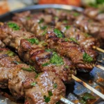 Succulent Grilled Lamb Skewers Recipe to Try Today finished dish
