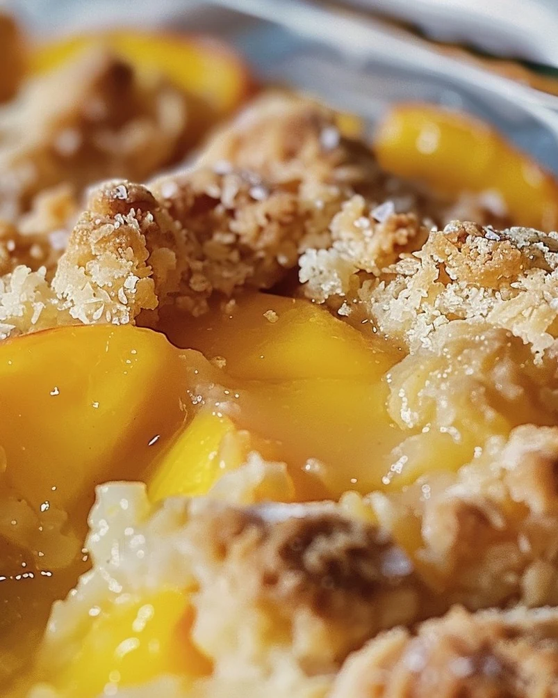 Super Easy Peach Cobbler: A Simple Delight finished dish
