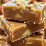 Sweet and Tangy Caramel Apple Fudge Recipe finished dish