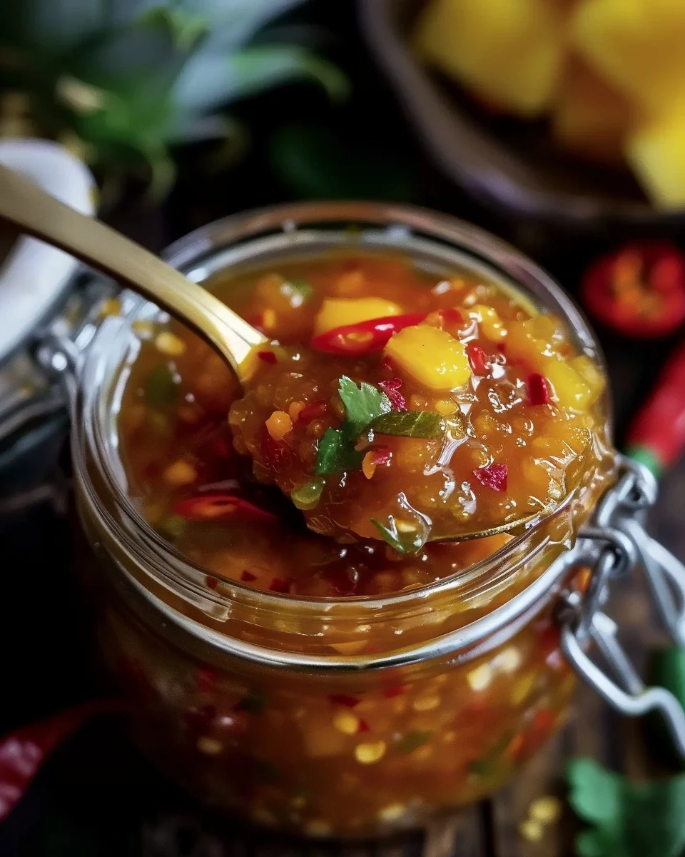 Sweet Chili Pineapple Sauce: A Flavorful Delight finished dish