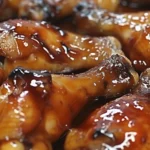 Sweet & Savory Caramelized Chicken Wings Recipe finished dish