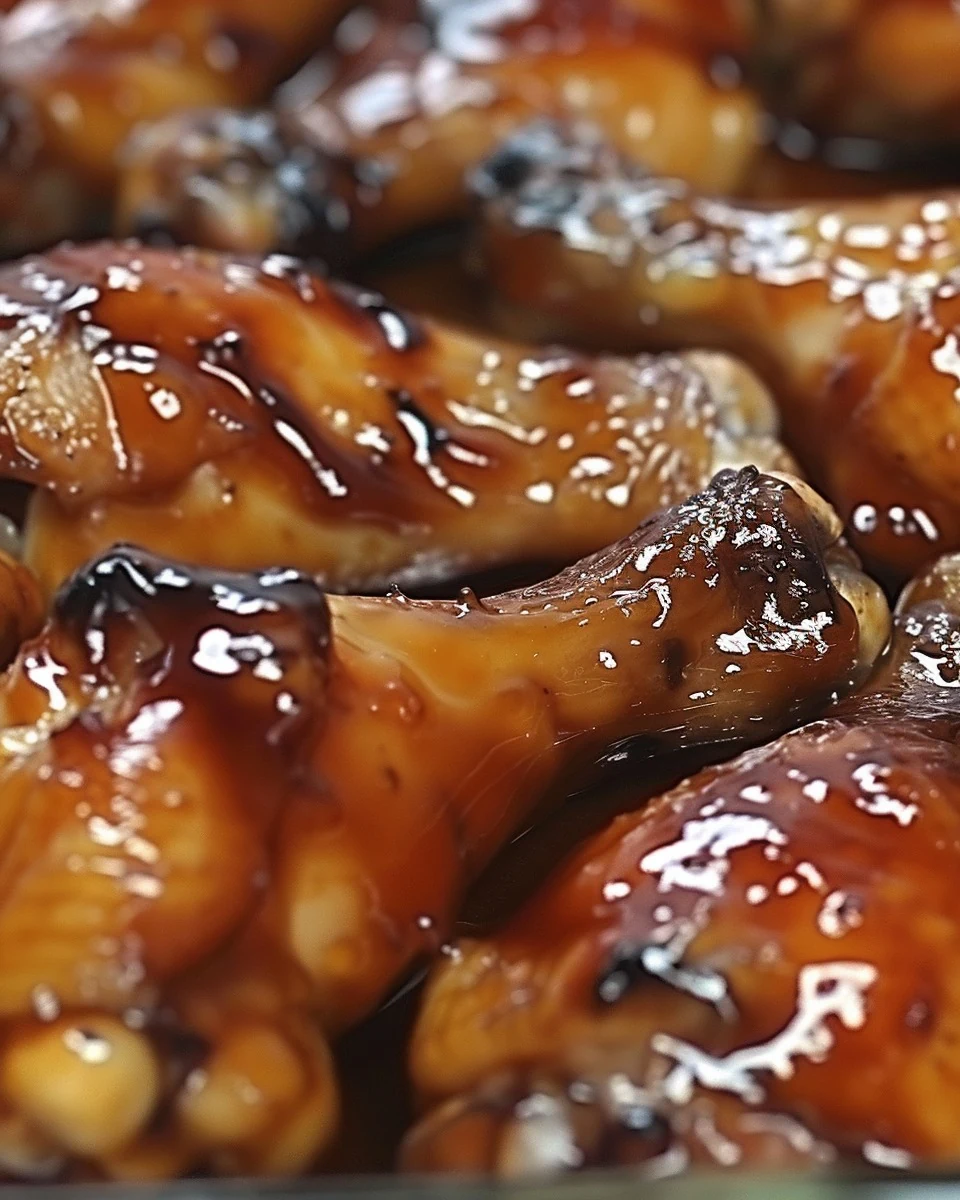 Sweet & Savory Caramelized Chicken Wings Recipe finished dish