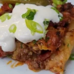 Taco Crock Pot Hashbrown Casserole: Easy Comfort Food finished dish