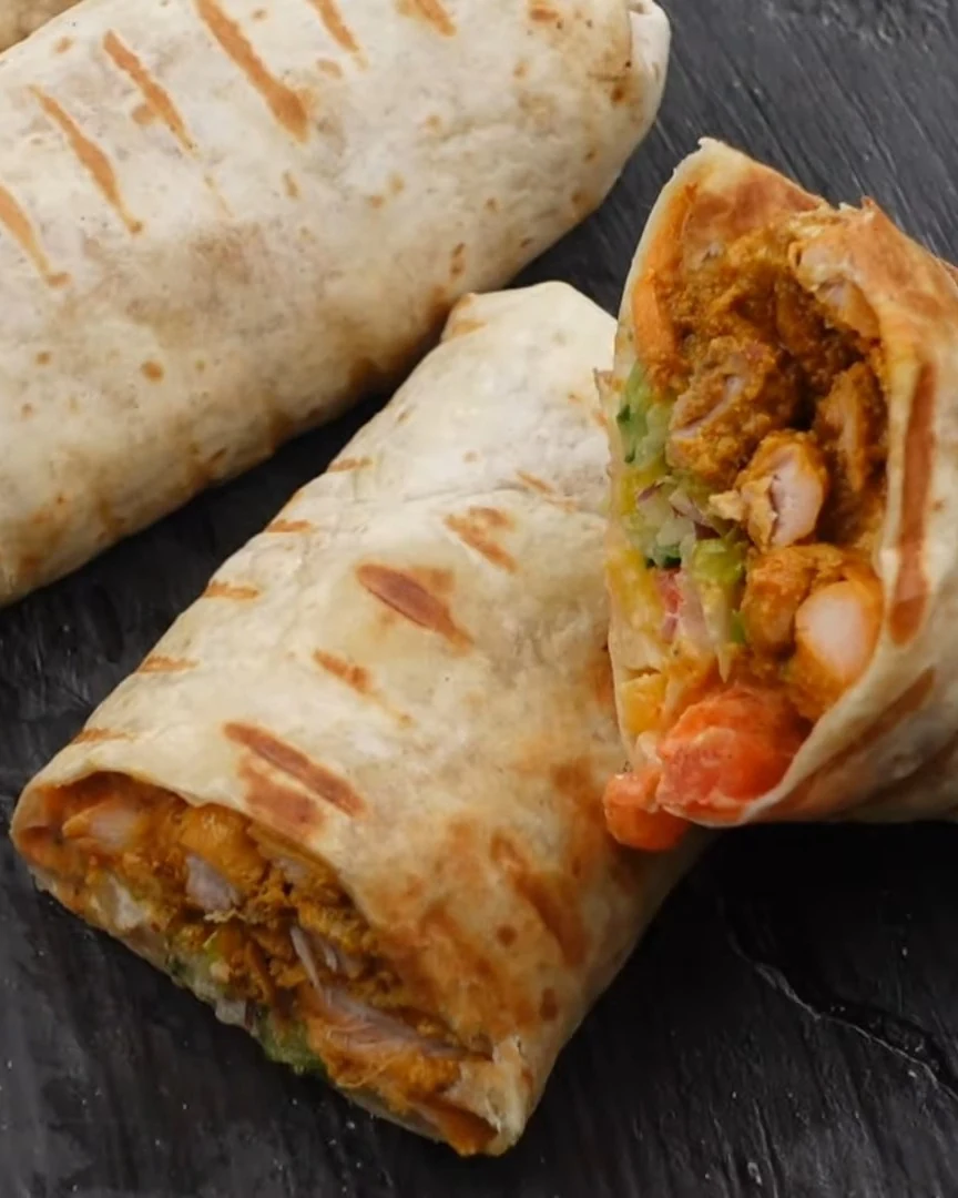 Tasty and Easy Delicious Chicken Wrap Recipe finished dish