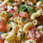 Tasty BLT Macaroni Salad Recipe for Your Next Gathering finished dish