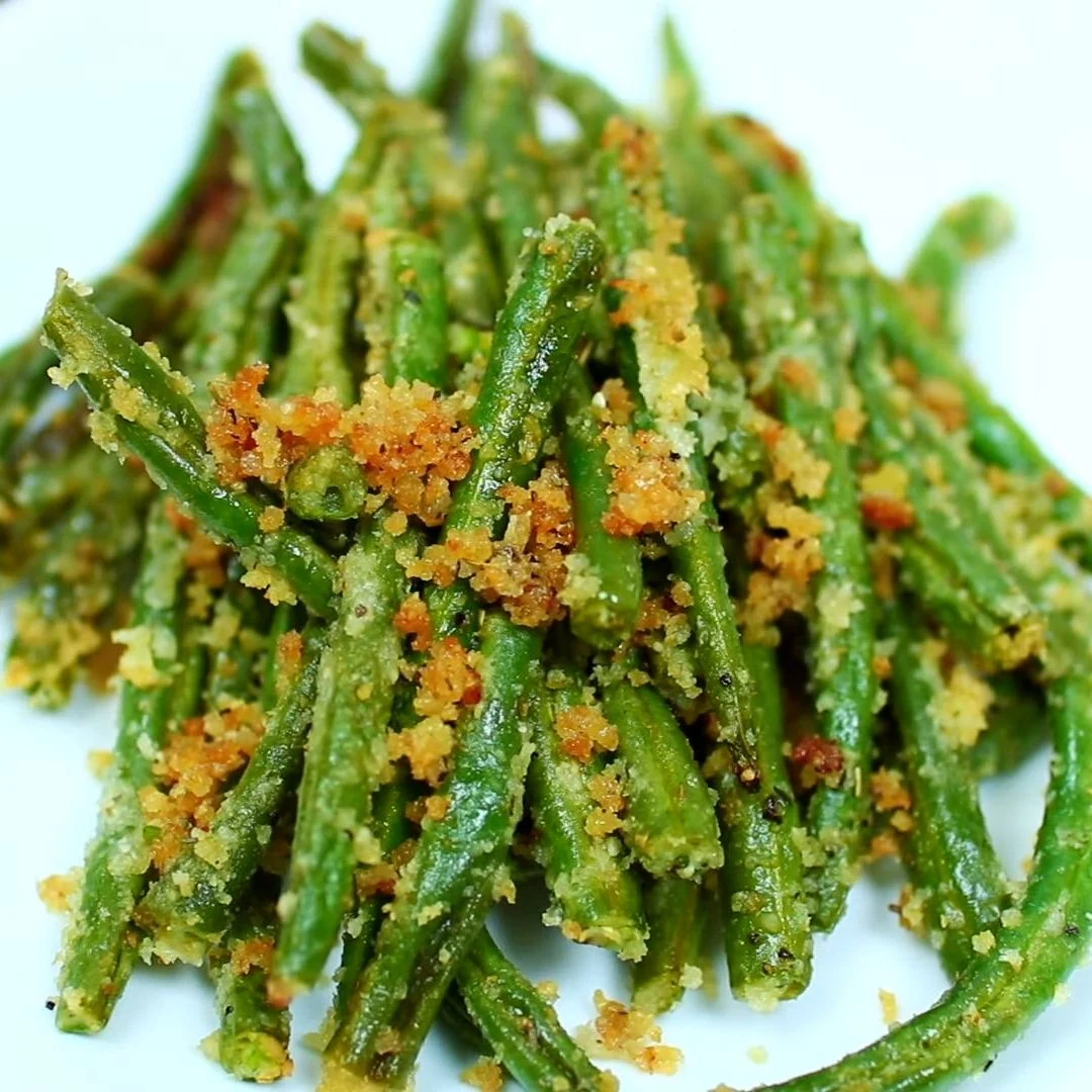 Tasty Garlic Green Beans with Parmesan Recipe finished dish