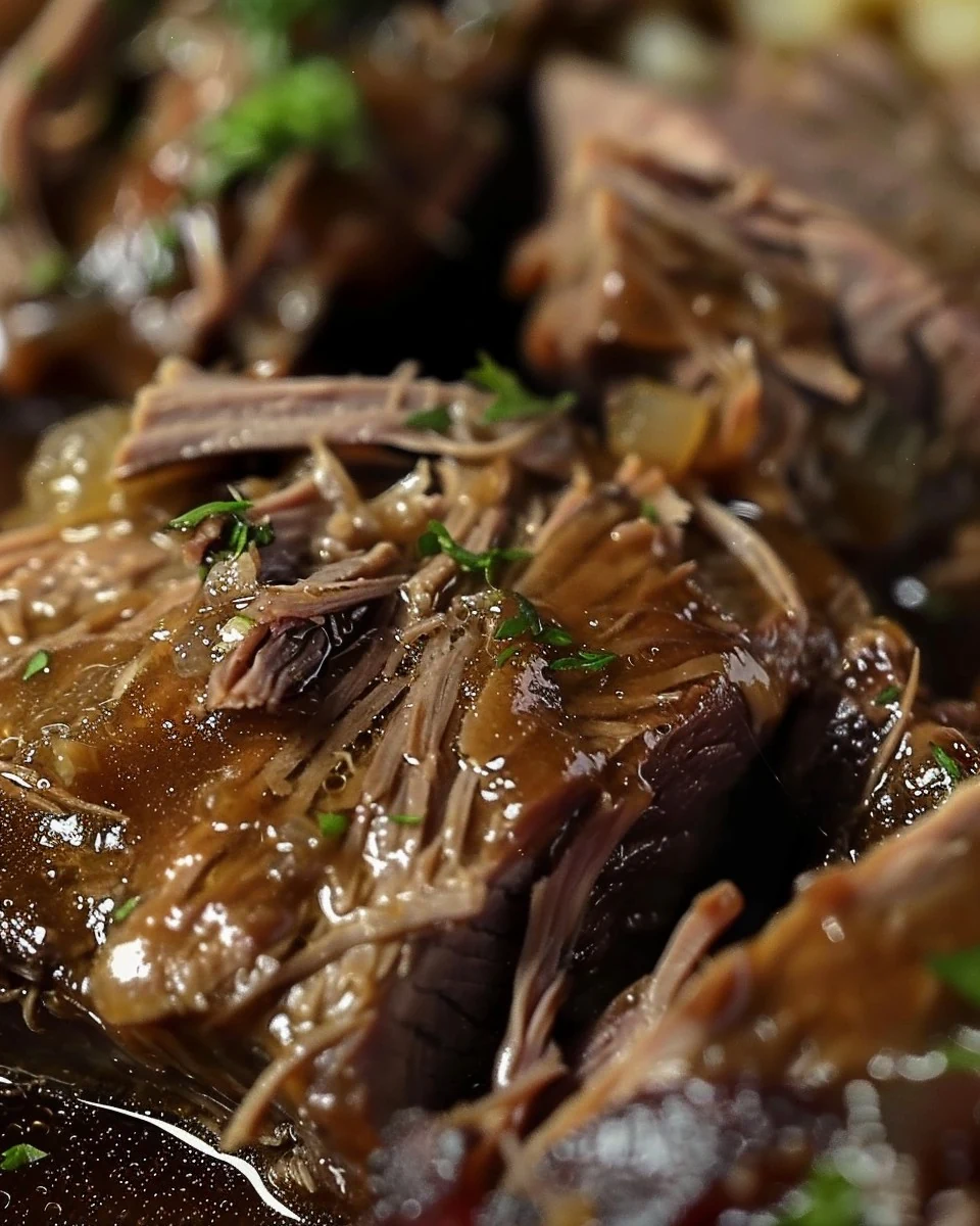 Tender Crock Pot Coca Cola Roast Recipe for Easy Dinners finished dish