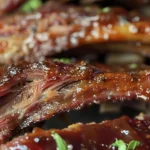 Tender Crockpot Barbecue Ribs Recipe You’ll Love finished dish