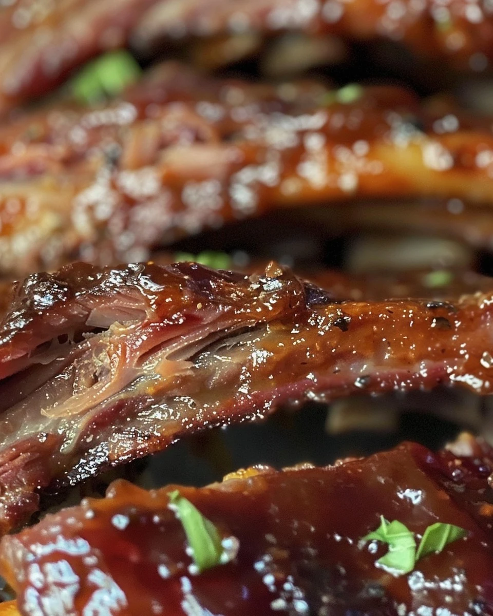 Tender Crockpot Barbecue Ribs Recipe You’ll Love finished dish
