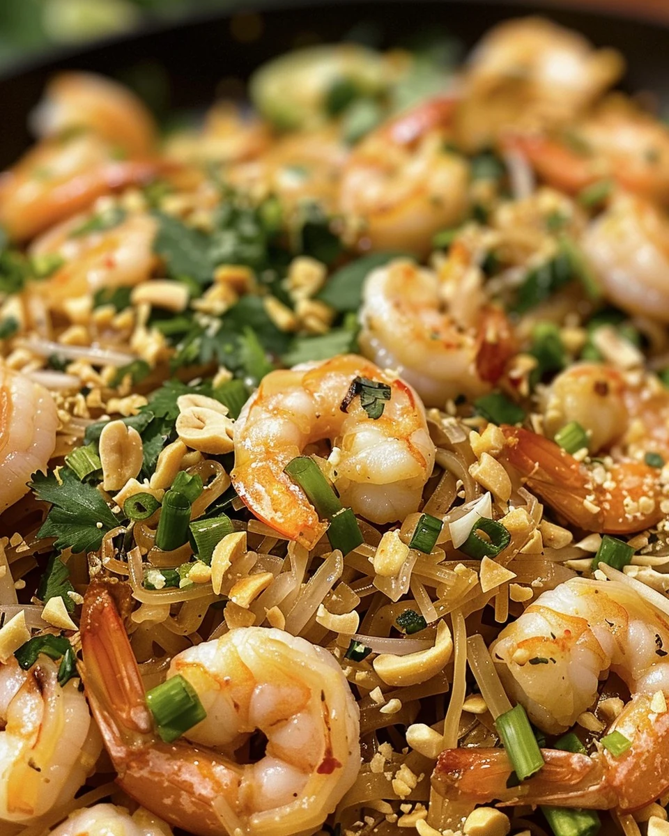 The Best Shrimp Pad Thai Recipe You'll Ever Try finished dish