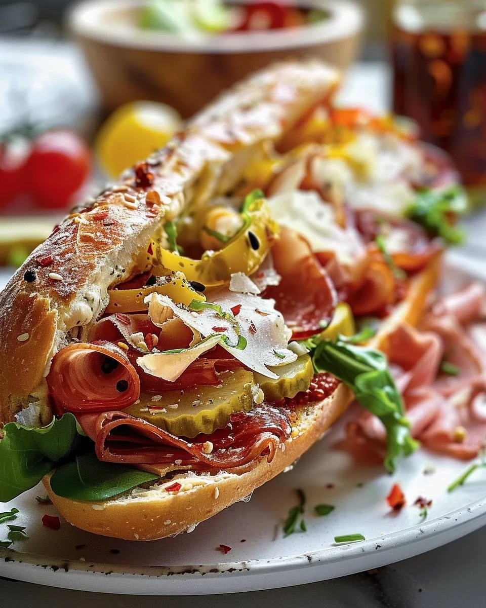 The Ultimate Italian Sub Sandwich Recipe finished dish