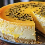 Tropical Passion Fruit Cheesecake Recipe to Try finished dish
