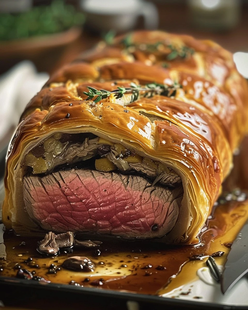 Ultimate Beef Wellington: A Culinary Masterpiece finished dish