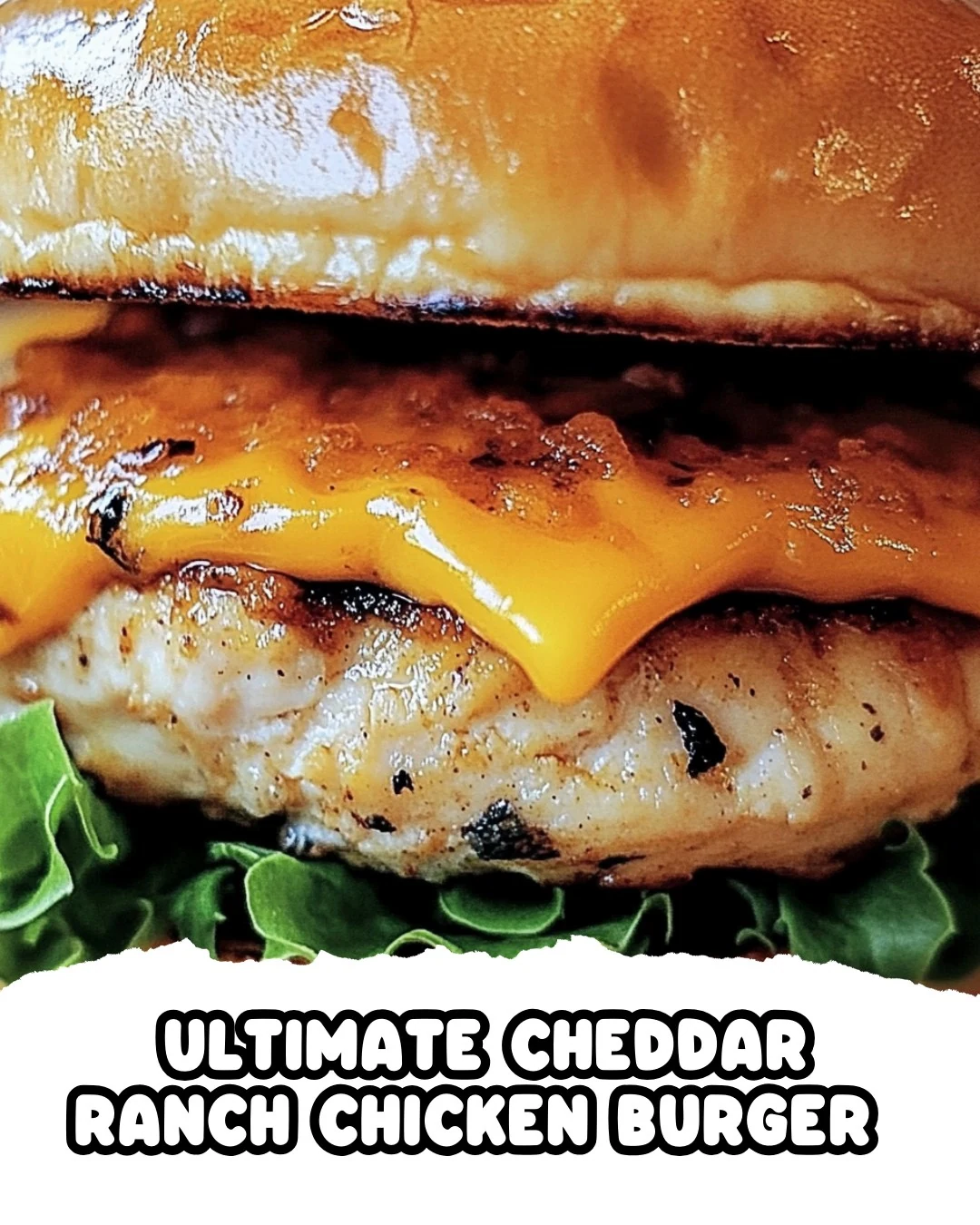 Ultimate Cheddar Ranch Chicken Burger Recipe