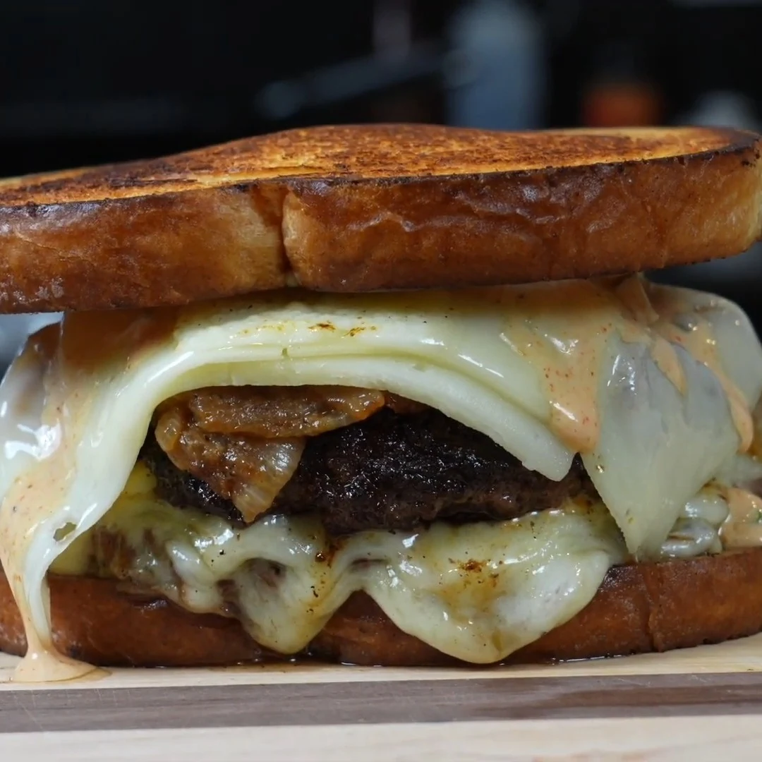Ultimate Cheesy Beef Patty Melts - A Tasty Delight finished dish