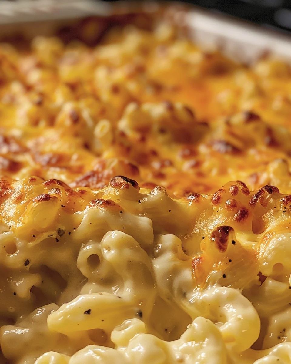 Ultimate Homemade Mac and Cheese Casserole Recipe finished dish