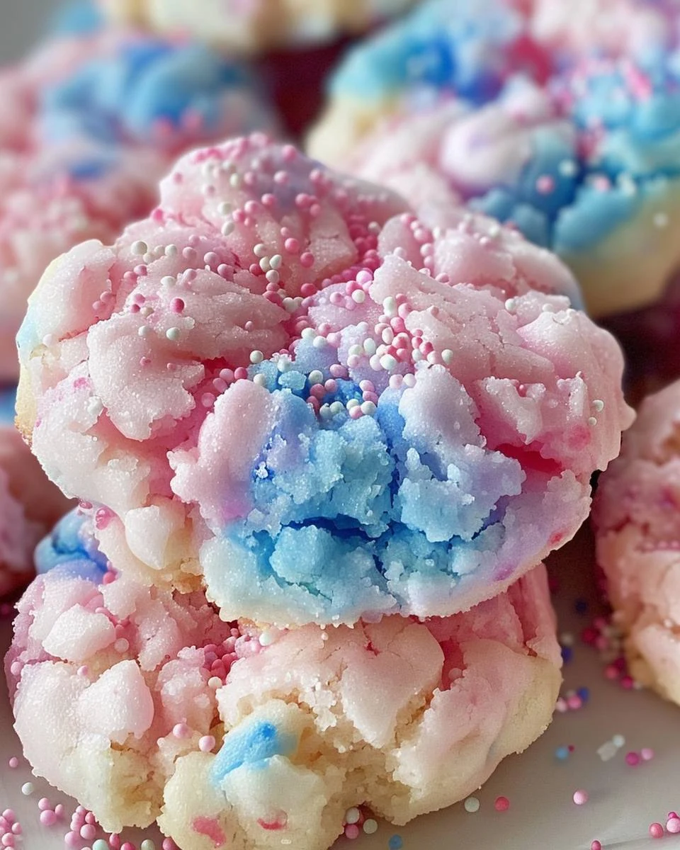 Whimsical Cotton Candy Cookies Recipe for Everyone finished dish