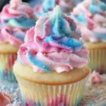 Whimsical Cotton Candy Cupcakes Recipe to Try Today finished dish