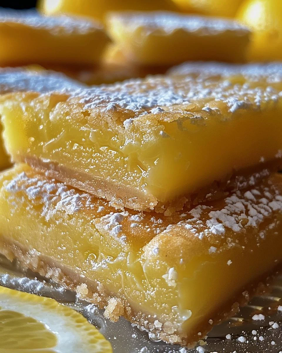 Zesty and Delicious Lemon Squares Recipe finished dish