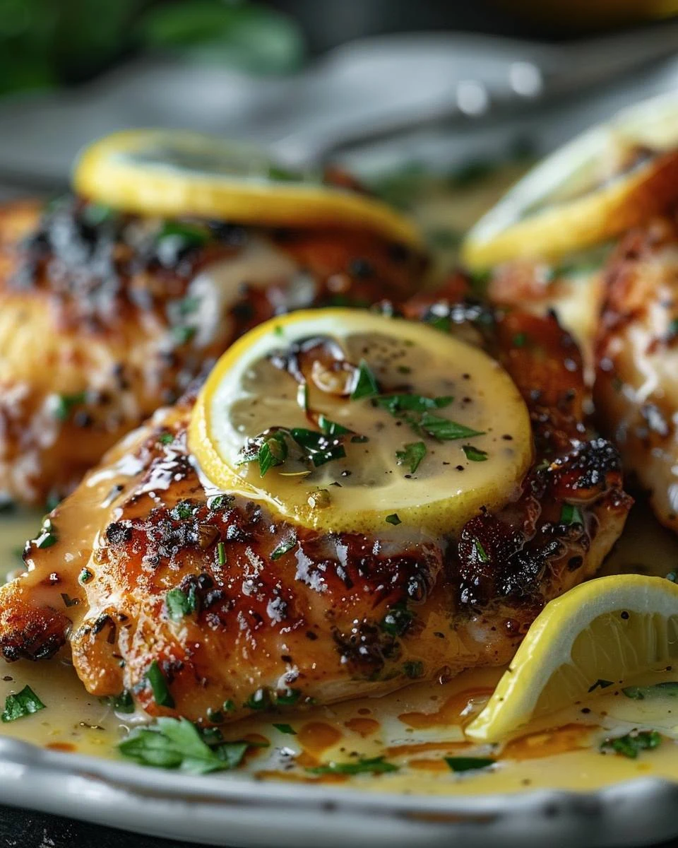 Zesty Italian Lemon Pecorino Chicken Recipe to Try finished dish